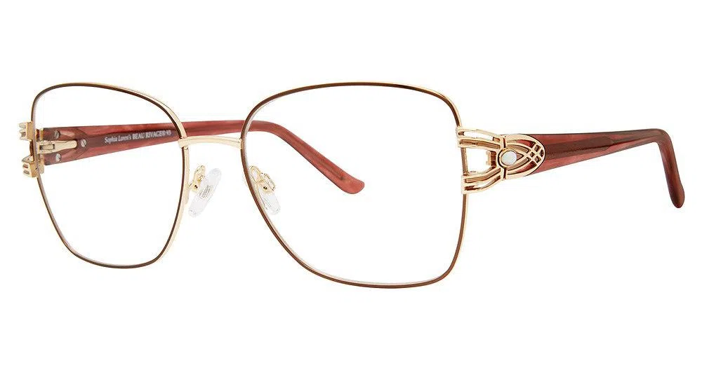 Sophia Loren Beau Rivage SLBR93 Eyeglasses - Gold/black - view 8